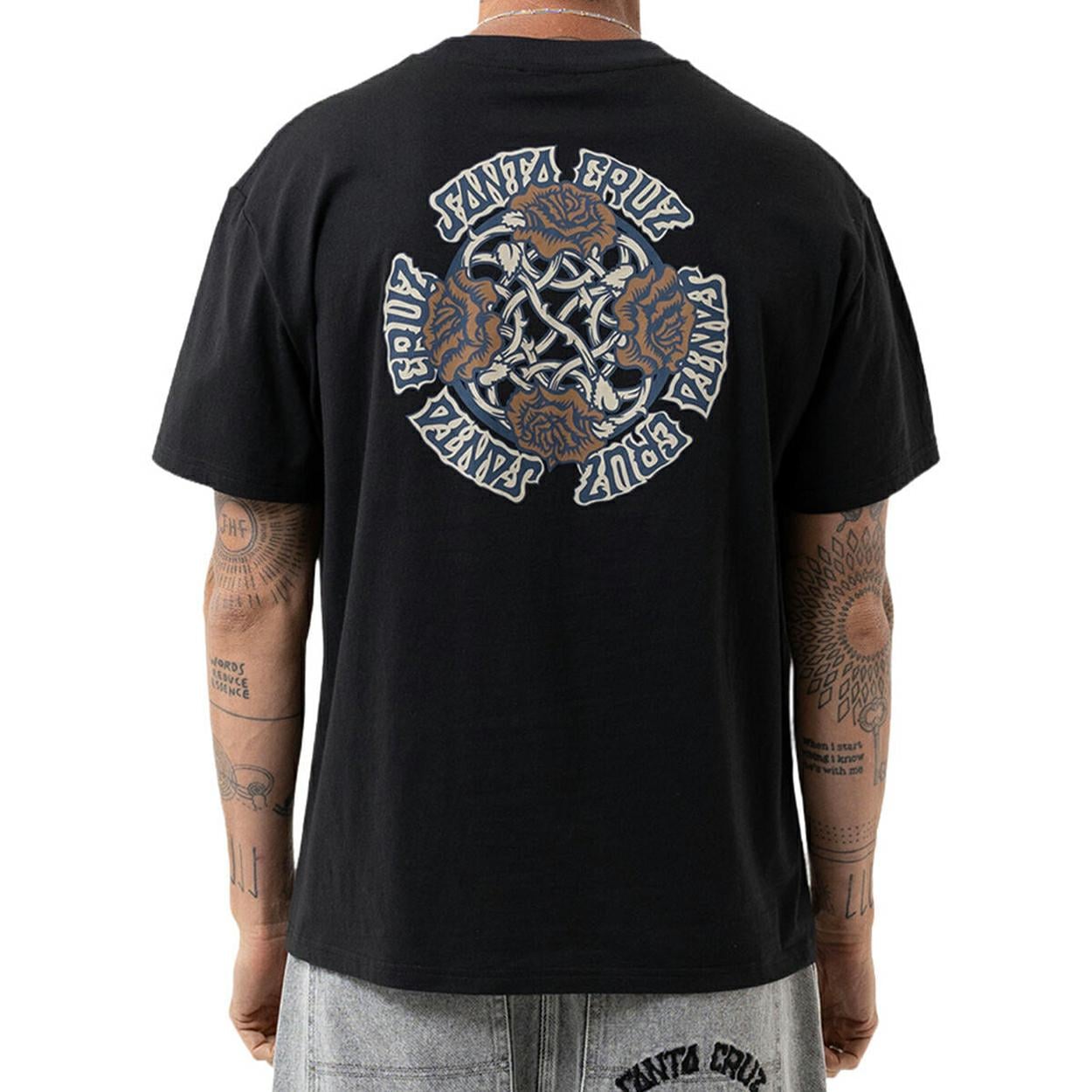 Santa Cruz Skateboards Dressen Evo Rose Tee Off Black. Santa Cruz Skateboards Tees in Mens Tees & Mens T-shirts & Singlets. Code: SM226-SS15