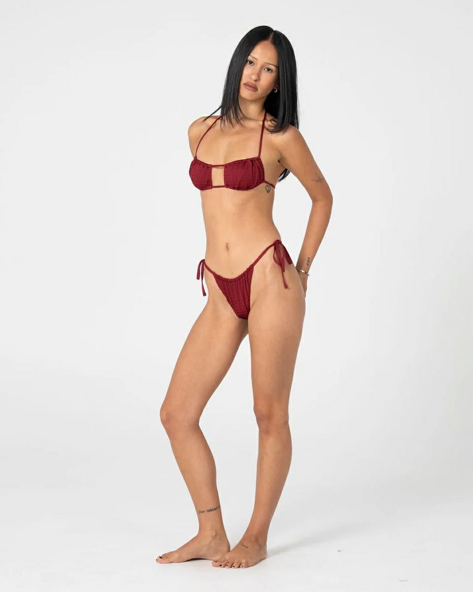 Rusty Cedar Cheeky Side Ties Bi Cranberry. Rusty Swimwear - Separates in Womens Swimwear - Separates & Womens Swimwear. Code: SWL1829