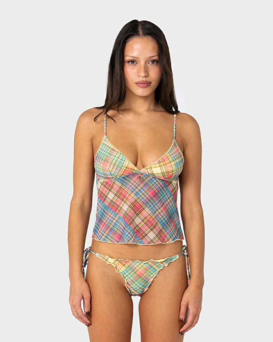 Rusty Check Moi Tankini Cami To Multi Check. Rusty Swimwear - Separates in Womens Swimwear - Separates & Womens Swimwear. Code: SWL1845