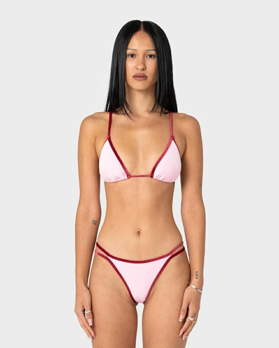 Rusty Sugary Sliding Tri Bikini Pink / Red. Rusty Swimwear - Separates in Womens Swimwear - Separates & Womens Swimwear. Code: SWL1854