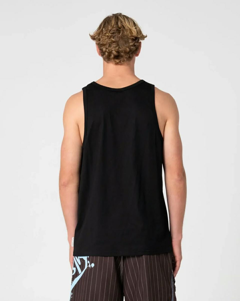 Rusty Fragment Tank Black. Rusty Singlets & Tanks in Mens Singlets & Tanks & Mens T-shirts & Singlets. Code: TSM0544