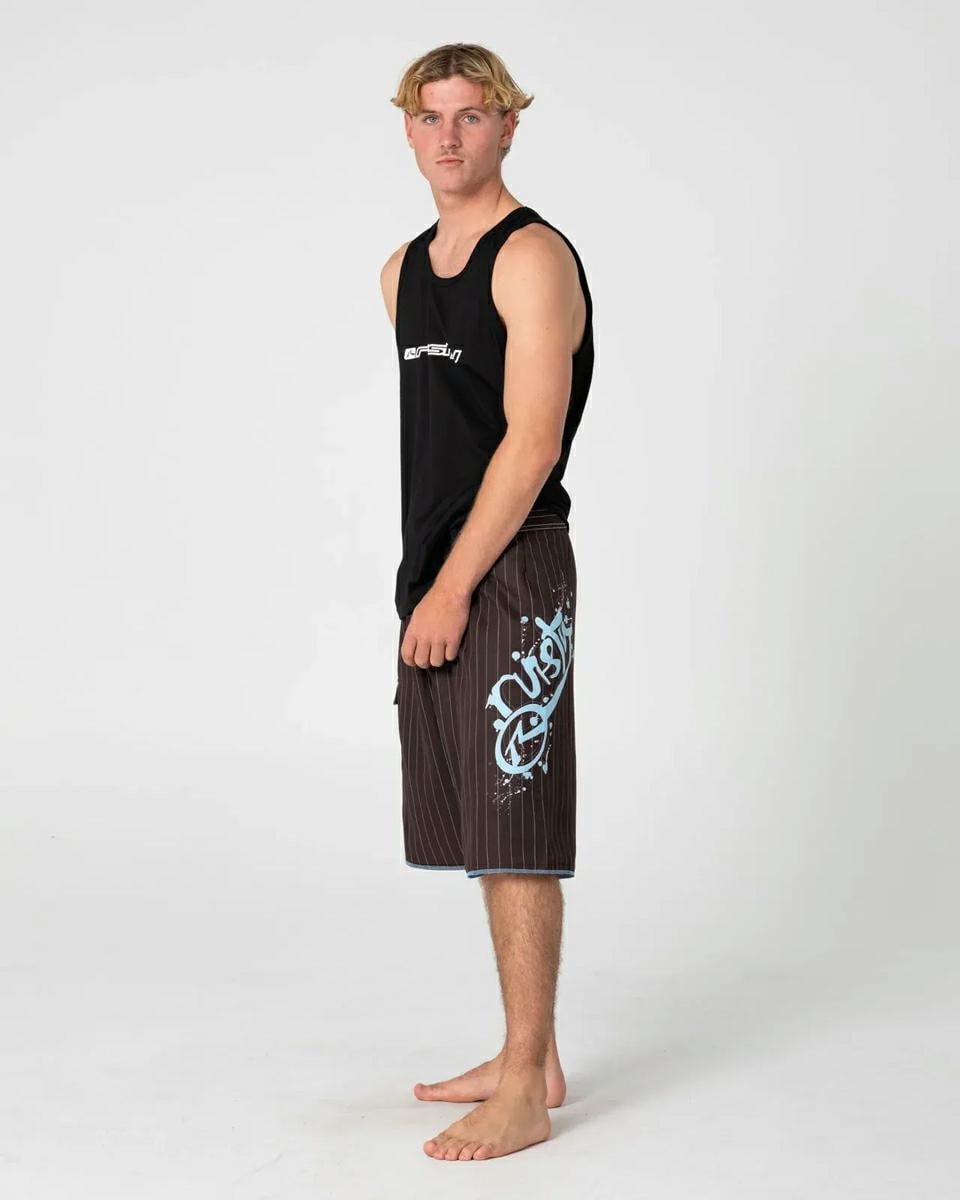 Rusty Fragment Tank Black. Rusty Singlets & Tanks in Mens Singlets & Tanks & Mens T-shirts & Singlets. Code: TSM0544