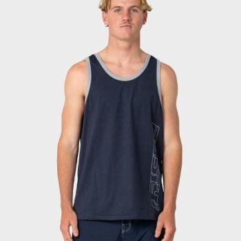 Rusty Speedrun Tank Navy Blue. Rusty Singlets & Tanks in Mens Singlets & Tanks & Mens T-shirts & Singlets. Code: TSM0548