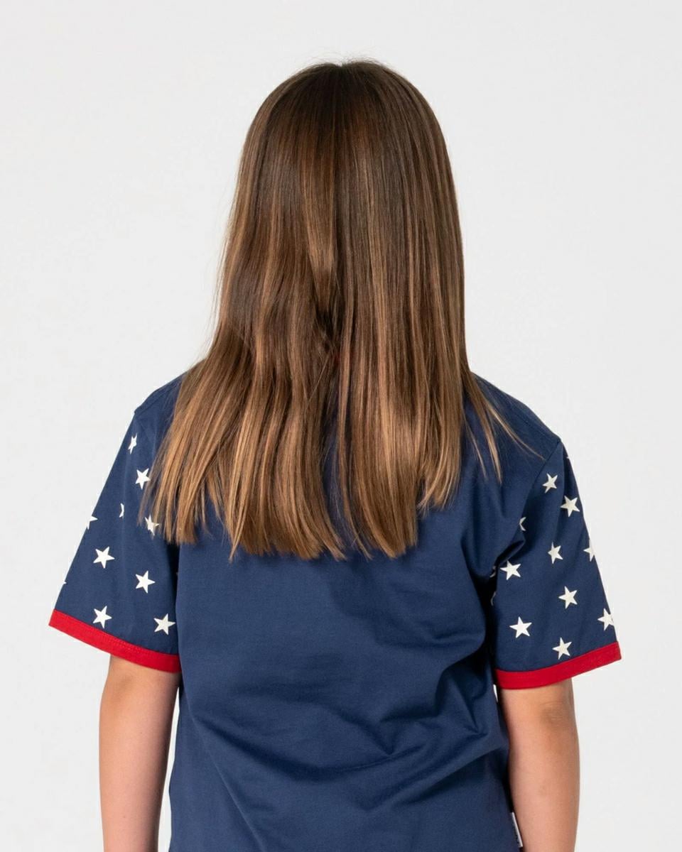 Rusty Girls Star Boom Bang Tee Blue / Red. Rusty Tees in Girls Tees & Girls T-shirts & Singlets. Code: TTG0104