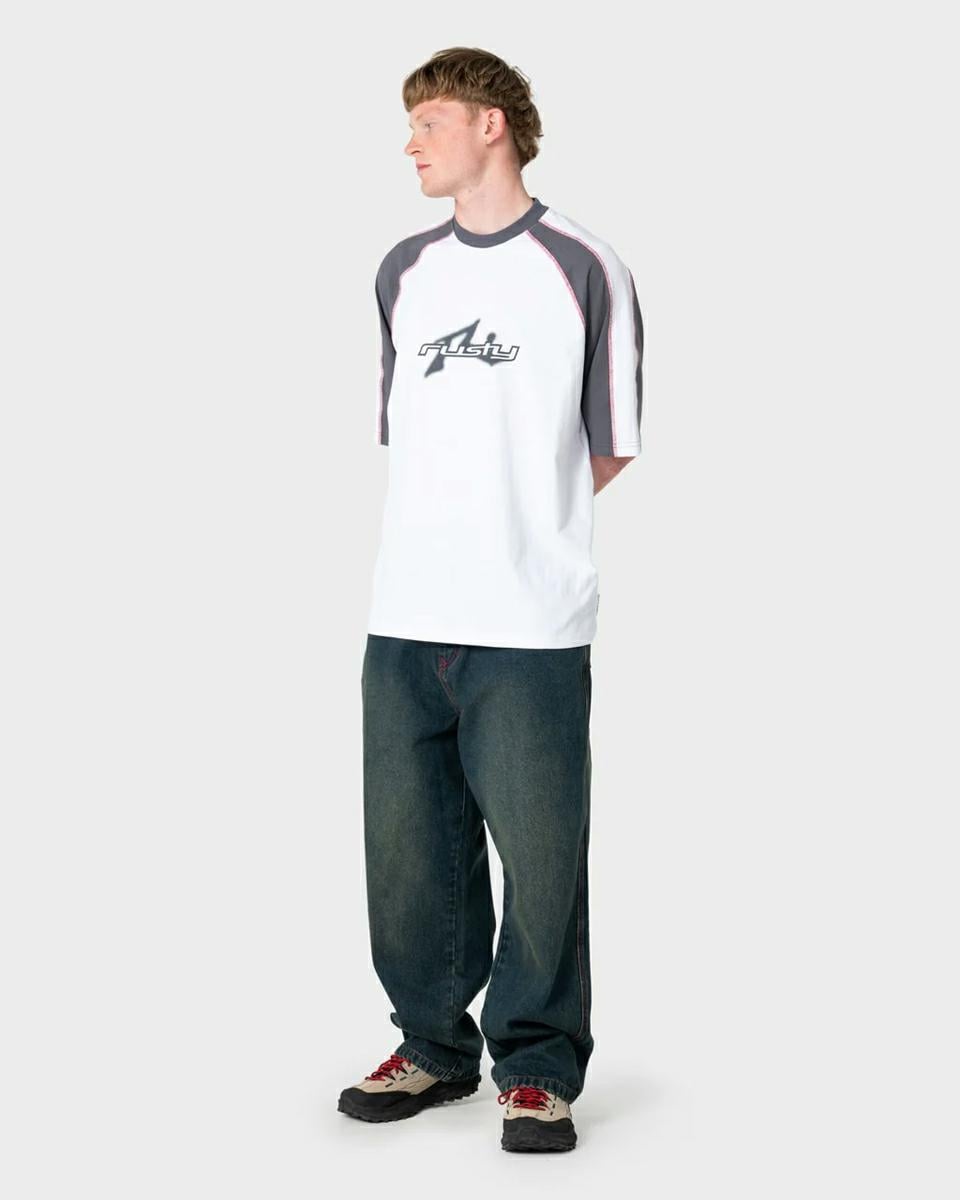 Rusty Fade-r Short Sleeve Tee White 2. Rusty Tees in Mens Tees & Mens T-shirts & Singlets. Code: TTM3027