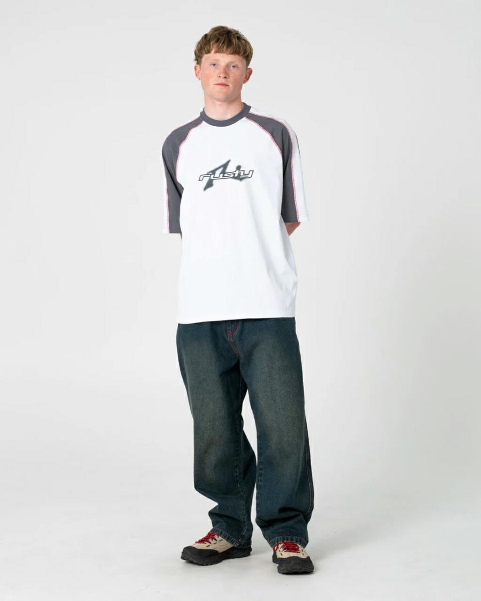 Rusty Fade-r Short Sleeve Tee White 2. Rusty Tees in Mens Tees & Mens T-shirts & Singlets. Code: TTM3027