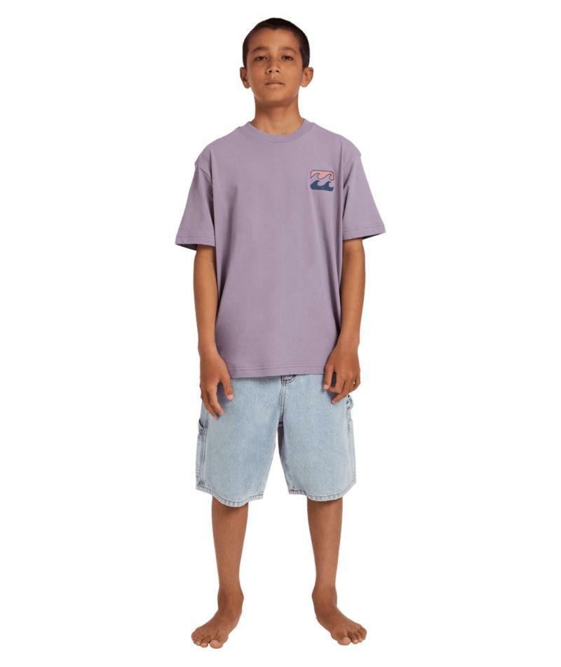 Billabong Boys Crayon Wave Ss Purple Ash. Billabong Tees in Boys Tees & Boys T-shirts & Singlets. Code: UBBZT00349
