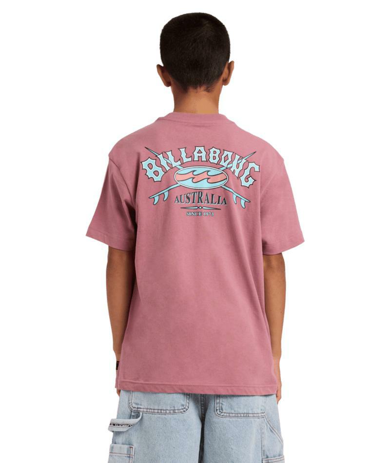 Billabong Boys Heritage Arch Ss Red Dahlia. Billabong Tees in Boys Tees & Boys T-shirts & Singlets. Code: UBBZT00350