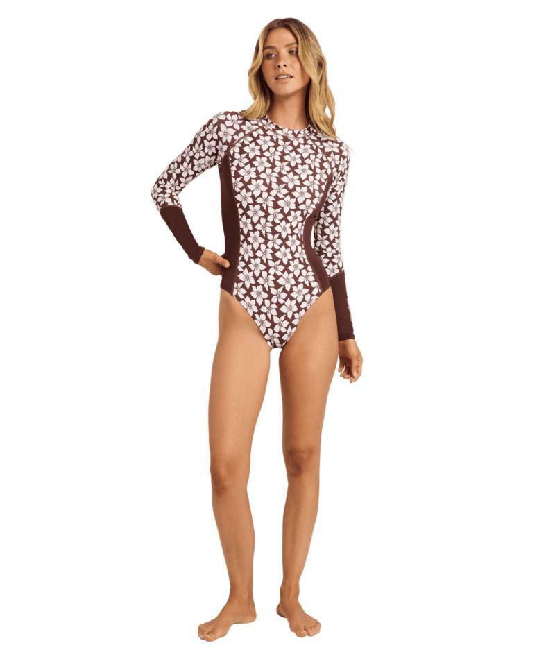 Billabong Playa Sol Ls Bodysuit Teak. Billabong Rashvests in Womens Rashvests & Womens Wetsuits. Code: UBJWR03128