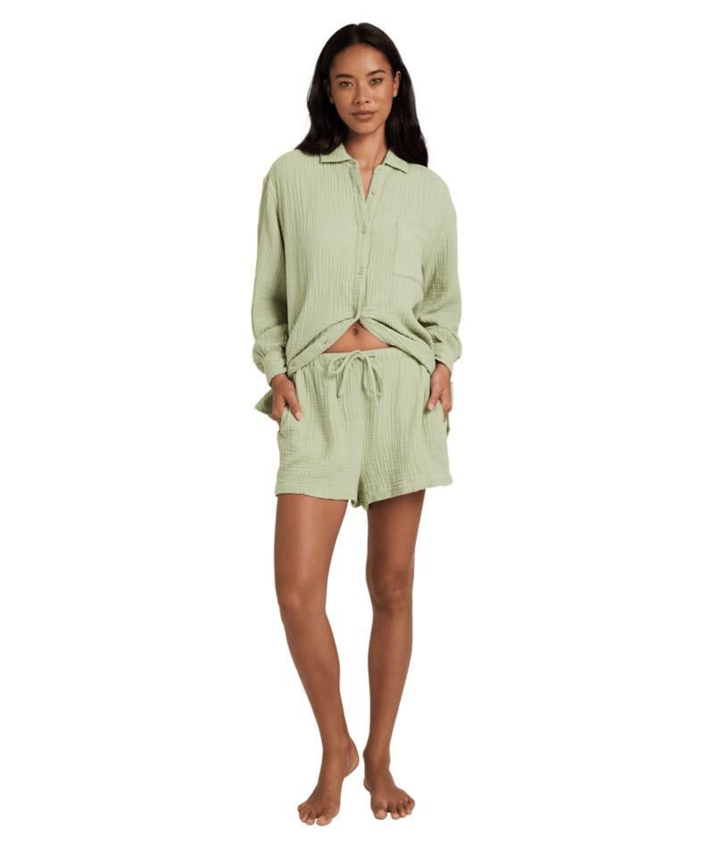 Billabong Wanderer Ls Wvn Shirt Crystal Green. Billabong Shirts - Long Sleeve in Womens Shirts - Long Sleeve & Womens Shirts. Code: UBJWT00275