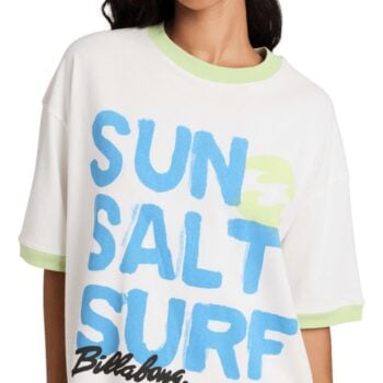 Billabong Holiday State Tee Salt Crystal. Billabong Tees in Womens Tees & Womens T-shirts & Singlets. Code: UBJZT00583
