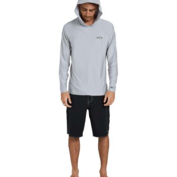 Billabong Shoreline Lf Hood Ls Light Grey Heather. Billabong Rashvests in Mens Rashvests & Mens Wetsuits. Code: UBYWR03058