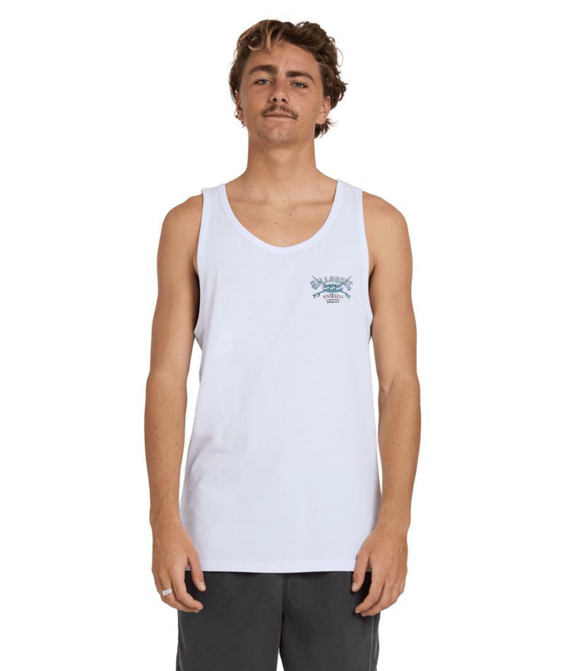 Billabong Crossboards Tank White. Billabong Singlets & Tanks in Mens Singlets & Tanks & Mens T-shirts & Singlets. Code: UBYZT00832