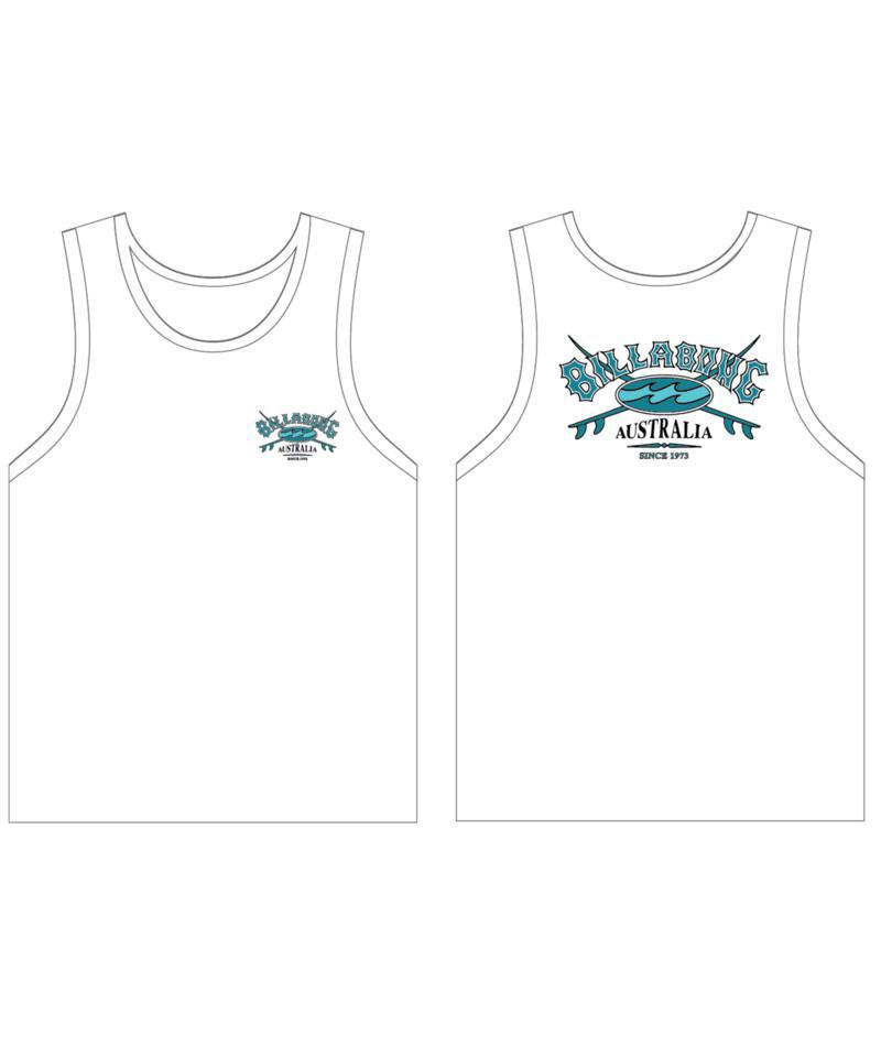 Billabong Crossboards Tank White. Billabong Singlets & Tanks in Mens Singlets & Tanks & Mens T-shirts & Singlets. Code: UBYZT00832