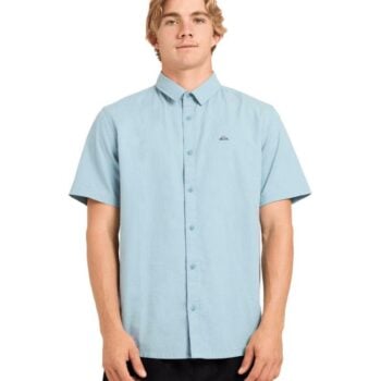 Quiksilver Classic Stretch Shirt Ss Stone Blue. Quiksilver Shirts - Short Sleeve in Mens Shirts - Short Sleeve & Mens Shirts. Code: UQYWT03122