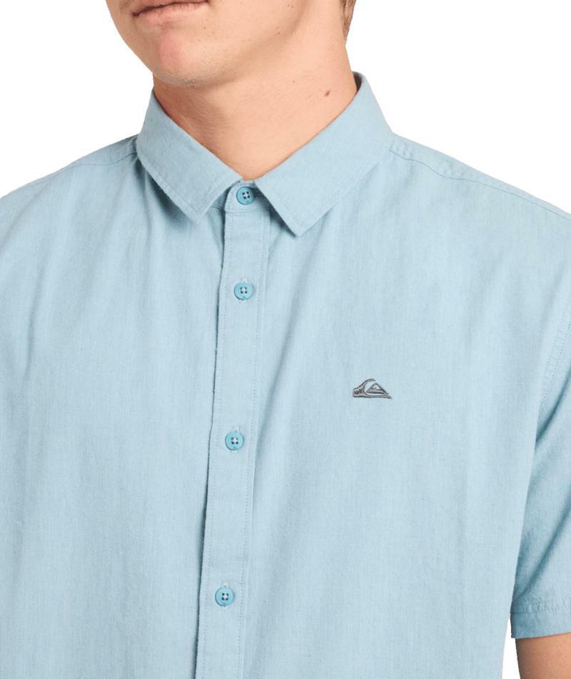 Quiksilver Classic Stretch Shirt Ss Stone Blue. Quiksilver Shirts - Short Sleeve in Mens Shirts - Short Sleeve & Mens Shirts. Code: UQYWT03122