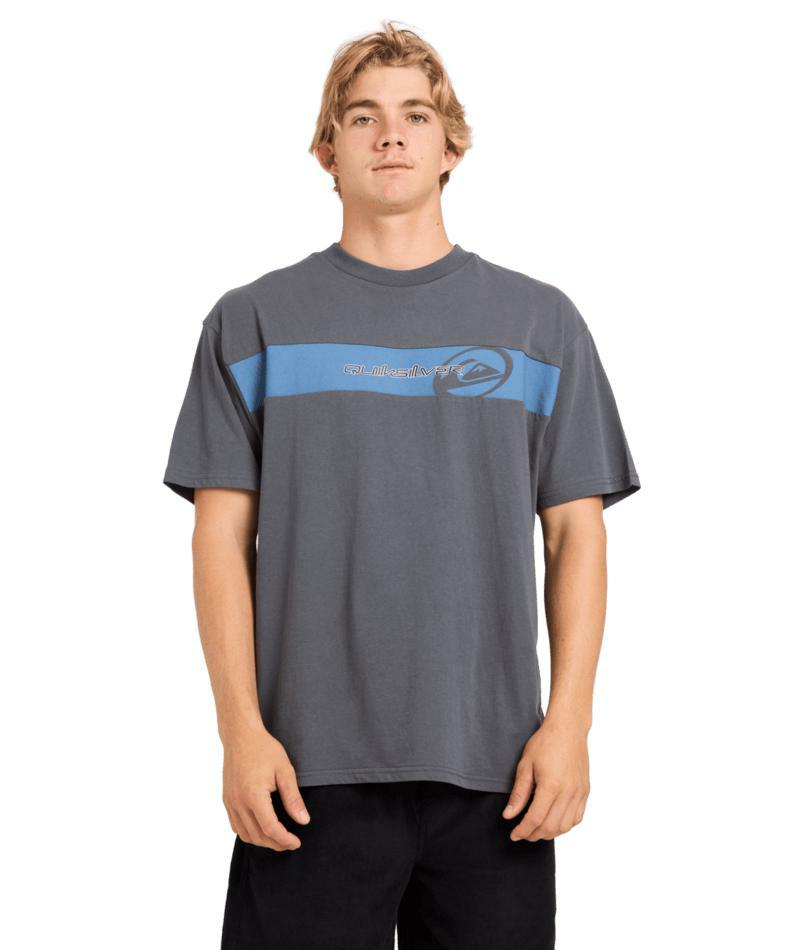 Quiksilver Tilt Panel Knit Top Iron Gate. Quiksilver Tees in Mens Tees & Mens T-shirts & Singlets. Code: UQYZT05890