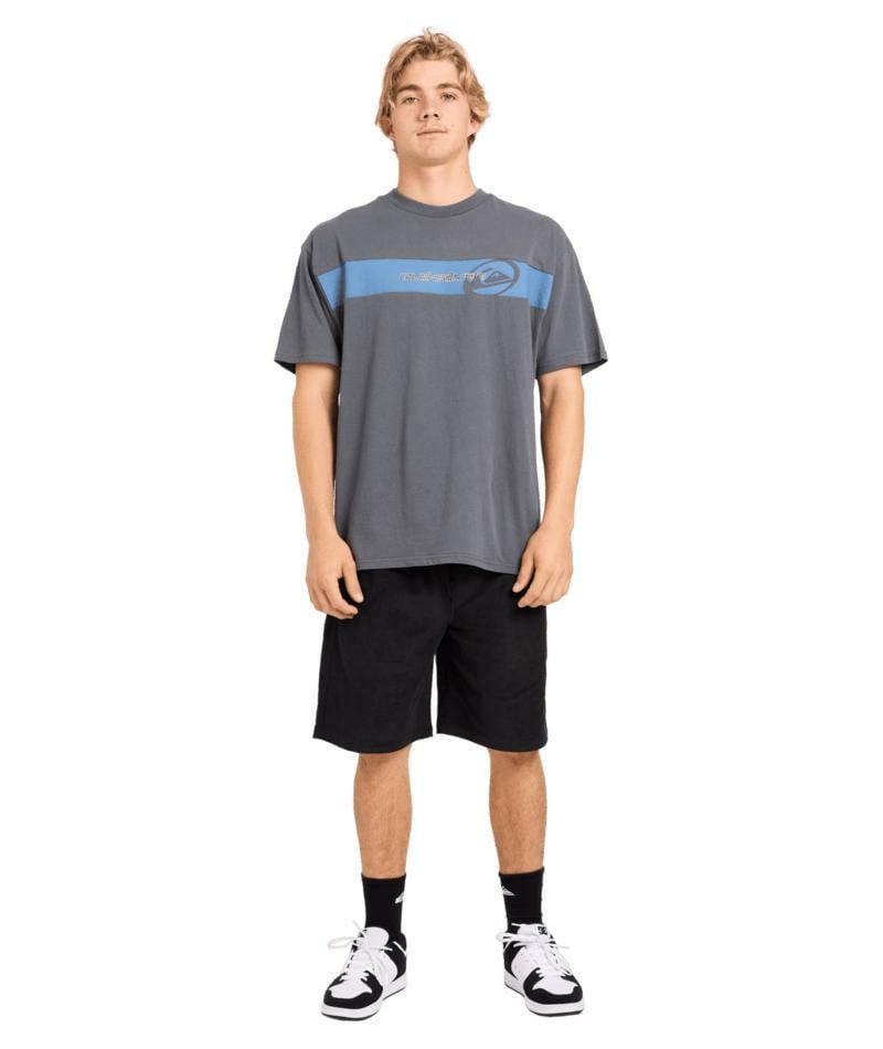 Quiksilver Tilt Panel Knit Top Iron Gate. Quiksilver Tees in Mens Tees & Mens T-shirts & Singlets. Code: UQYZT05890