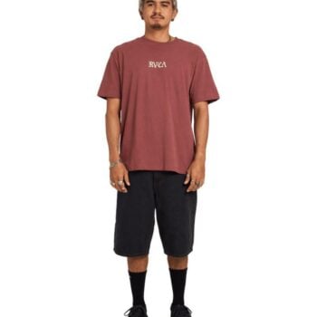Rvca Rvca Stacked Ss Red Earth. Rvca Tees in Mens Tees & Mens T-shirts & Singlets. Code: UVYZT01031