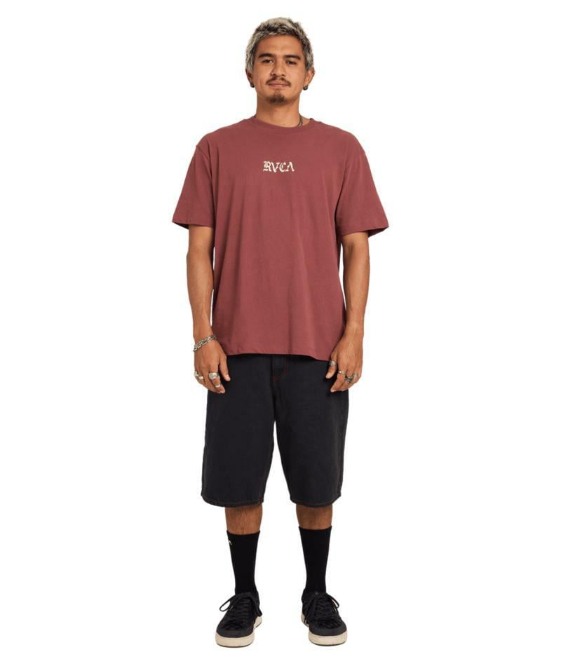 Rvca Rvca Stacked Ss Red Earth. Rvca Tees in Mens Tees & Mens T-shirts & Singlets. Code: UVYZT01031