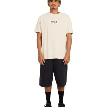 Rvca Rvca Stacked Ss Silver Bleach. Rvca Tees in Mens Tees & Mens T-shirts & Singlets. Code: UVYZT01031