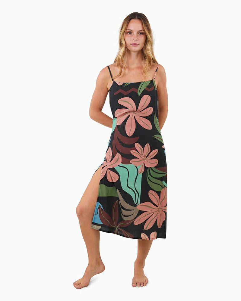 Hurley Tahitian Tropic Midi Dres Black. Hurley Dresses in Womens Dresses & Womens Skirts, Dresses & Jumpsuits. Code: WDRSP26TTR