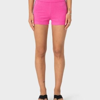 Rusty Lamar Towelling Booty Sho Fuchsia Pink. Rusty Walkshorts - Elastic Waist in Womens Walkshorts - Elastic Waist & Womens Shorts. Code: WKL0858