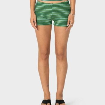 Rusty Emma Booty Short Tonal Green Stripe. Rusty Walkshorts - Elastic Waist in Womens Walkshorts - Elastic Waist & Womens Shorts. Code: WKL0873