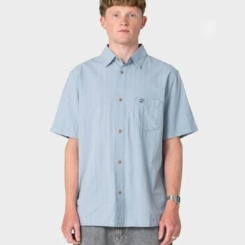 Rusty Datsun Classic Short Slee Smoke Blue. Rusty Shirts - Short Sleeve in Mens Shirts - Short Sleeve & Mens Shirts. Code: WSM1157